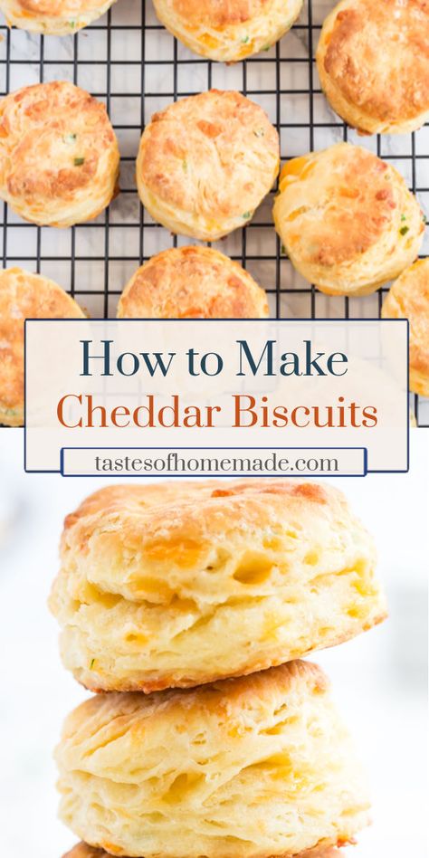 Biscuits Cheddar, Cheddar Chive Biscuits, Cheddar Cheese Biscuits, Chive Biscuits, Baking Biscuits, Baking Powder Biscuits, Flaky Biscuits, Cheddar Biscuits, Cheese Biscuits