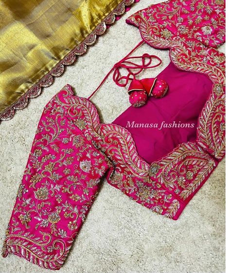 Exclusive Blouse Designs, Gold Saree, Netted Blouse Designs, Latest Bridal Blouse Designs, Cutwork Blouse, Maggam Work Blouse, Latest Model Blouse Designs, New Saree Blouse Designs, Backless Blouse Designs