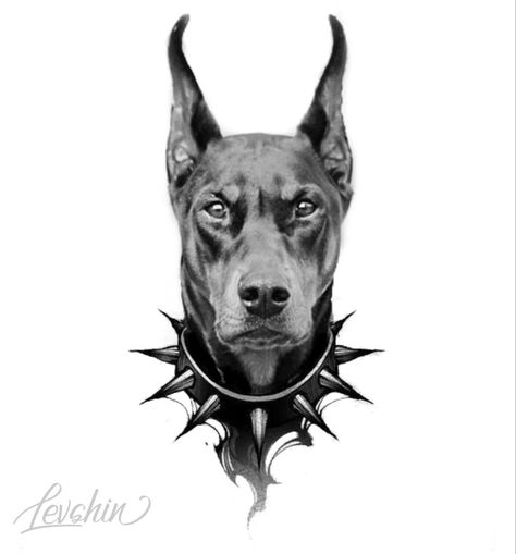 Realistic Doberman Tattoo, Doberman Reference, Doberman Pinscher Tattoo, Angry Dog Tattoo, Doberman Outline, Doberman Tattoo Ideas, Traditional Doberman Tattoo, Doberman Tattoo Design, Doberman Artwork