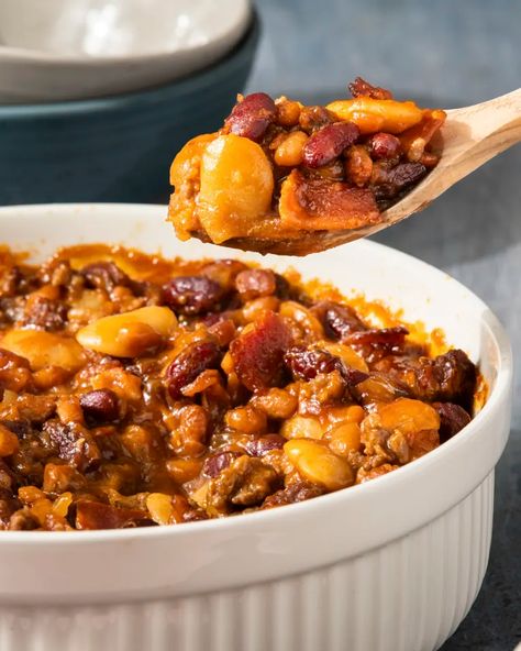 Calico Baked Beans, Calico Beans Recipe, Calico Beans, Butter Beans Recipe, Pork And Beans, Cowboy Beans, Bean Chili Recipe, Canned Butter, Baked Bean Recipes