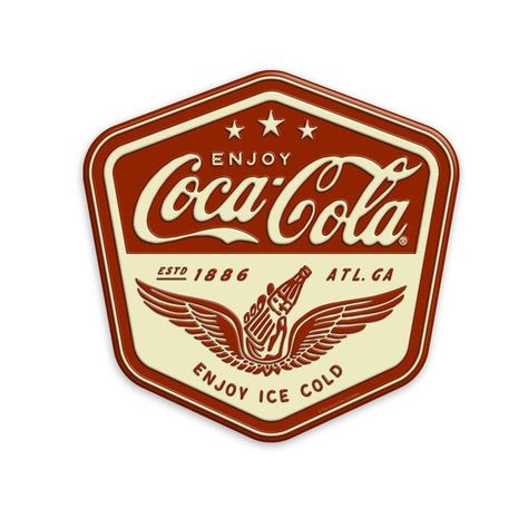 Enjoy Coca-Cola Wings Logo Decal Logo #logo logos #logos vintage logo #vintagelogo vintage logos #vintagelogo vintage logo design #vintagelogodesign vintage logo ideas #vintagelogoideas 1.49 Cola Wings, Timeless Logo Design, Americana Design, Coca Cola Bottles, Vintage Logos, Logos Ideas, Clean Look, Retro Sign, Wings Logo