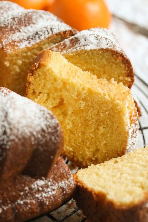 Orange bundt cake made with fresh orange juice and orange zest, this is an incredibly moist and tender cake bursting with orange flavor. #whereismyspoon #orangebundtcake #orangecake #cakes #gugelhupfrecipe Orange Bunt Cake, Orange Bundt Cake Recipe, Southern Pound Cake, Orange Bundt Cake, Angel Food Cake Pan, Fresh Orange Juice, Buttermilk Recipes, Country Cook, Sweet Butter