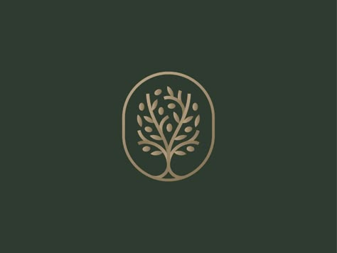 Tree Logo Design Ideas, Montessori Logo, Olive Tree Logo, Creative Business Logo, Pretty Logo, Tree Logo Design, Logo Design Inspiration Creative, Tree Icon, Tree Vector