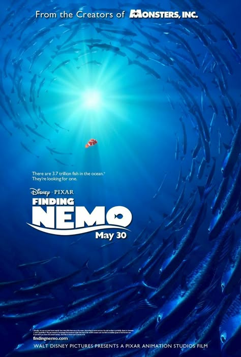 Finding Nemo movie poster Disney Movie Posters & Artwork #Disney #waltdisney #disneymovies #movieposters #animation #Cartoons #MovieBuff #fantasy #action #adventure #drama #scififantasy #textless #humour #Superheroes #christmas #artwork #Marvel #MarvelLegacy Finding Nemo Poster, Nemo Movie, Finding Nemo Movie, Finding Nemo 2003, Eric Bana, Pixar Films, Movies Worth Watching, I Love Cinema, Film Disney