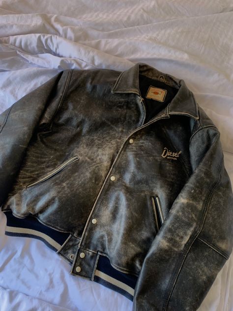 Vintage Diesel Jacket, Diesel Jacket Men, Diesel Leather Jacket Men, Diesel Menswear, Diesel Outfit, Diesel Style, Diesel Denim Jacket, Diesel Vintage, Diesel Fashion