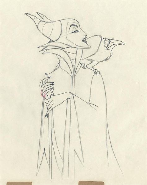 Sketches Disney, Marc Davis, Sleeping Beauty 1959, Sleeping Beauty Maleficent, Disney Princess Movies, Animation Sketches, Disney Art Drawings, Doodle Inspiration, Disney Concept Art