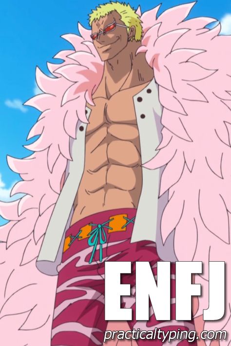 Unofficial MBTI typing of Doflamingo from One Piece as an ENFJ Anime Personality, Anime Mbti, Don·quixote Doflamingo, Doflamingo Wallpaper, Donquixote Doflamingo, Anime Group, One Piece Crew, One Piece Ace, Evil Anime