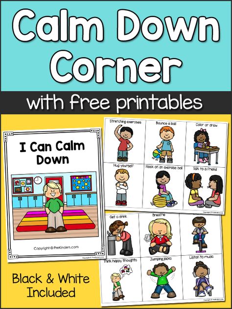 Calm Down Corner Printables and Ideas Preschool Incentives Positive Behavior, Conscious Discipline Preschool Free Printable, Pre K Emotions Lesson, Social Emotional Activities Preschool Behavior Management, Feelings Check In For Preschool, Preschool Calm Down Corner Ideas, Preschool Coping Skills, Calm Down Corner Ideas For Home, Rules For Preschool Classroom