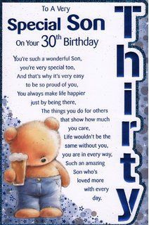 Happy 30th Birthday Wishes, 30th Birthday Quotes, Birthday Greetings For Sister, Son Birthday Card, 30th Birthday Wishes, Birthday Verses For Cards, Son Birthday Quotes, Birthday Verses, Birthday Wishes For Son