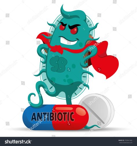 Antibiotic Resistance Cartoon, Antibiotic Resistance Poster, Antimicrobial Resistance Poster, Antibiotics Resistance, Shutter Images, Antibiotic Resistance, Antimicrobial Resistance, Natural Antibiotic, Science Stickers