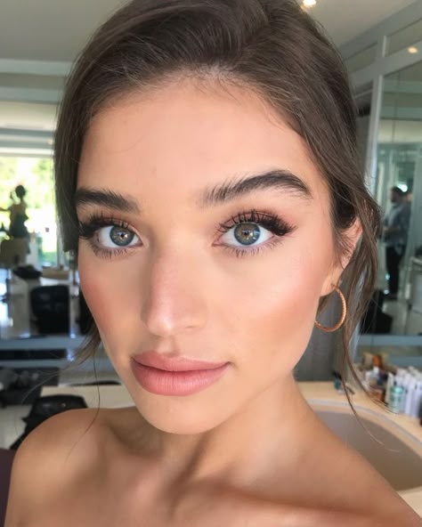 Wedding Makeup Blue, Boho Wedding Makeup, Summer Wedding Makeup, Dramatic Wedding Makeup, Amazing Wedding Makeup, Daniela Lopez, Wedding Makeup For Brunettes, Simple Wedding Makeup, Beautiful Wedding Makeup