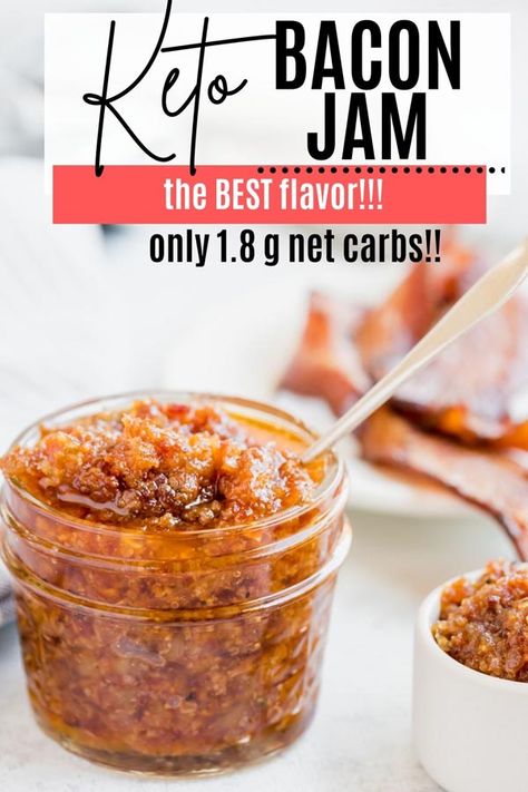 Keto Jams And Jellies, Bacon Onion Jam Recipe For Canning, Keto Jam Recipes, Bacon Jam Recipe Easy, Keto Bacon Jam, Maple Bacon Onion Jam Recipe, Onion Bacon Jam, Bacon Onion Jam Recipe, Keto Focus