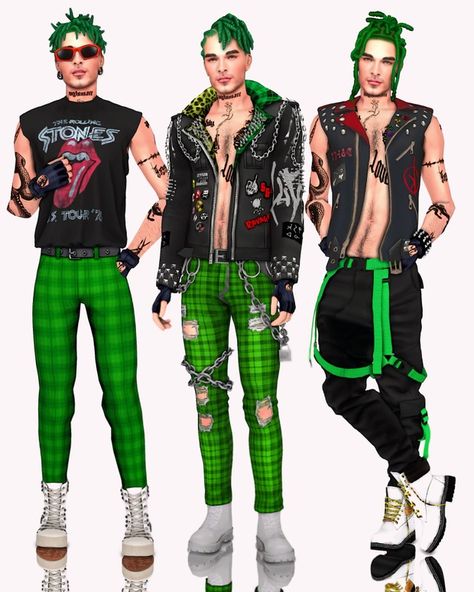 (PREVIEW) Deuce Gorgon cc list + cc folder | Patreon Sims 4 Male Punk Cc, Punk Cc Sims 4, Sims 4 Cc Punk Clothes, Sims 4 Monster High Cc, Cc Men, Alt Guy, Sims 4 Cc Goth, Punk Guy, Goth Male