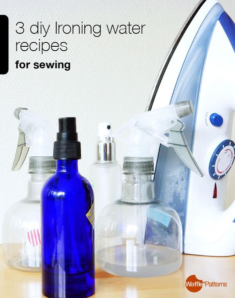 3 diy Ironing water recipes for sewing What kind of ironing water are you using for pressing/ironing while you sew? I was normally using ordinary distilled water, but I recently got very heavy crease which I can not eliminate with ironing, so I tried... Ironing Spray, Vodka Water, Mint Water, Iron Water, Sewing Pattern Shop, Essential Oil Mixes, Diy Sprays, Fabric Conditioner, Patterns Sewing