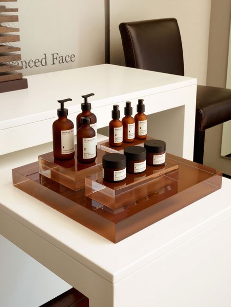 The products. Minimalist Product Display, Luxury Product Display, Cosmetic Display Design, Skincare Display, Fragrance Display, Cosmetics Display Stand, Perfume Display, Visual Merchandising Displays, Retail Inspiration