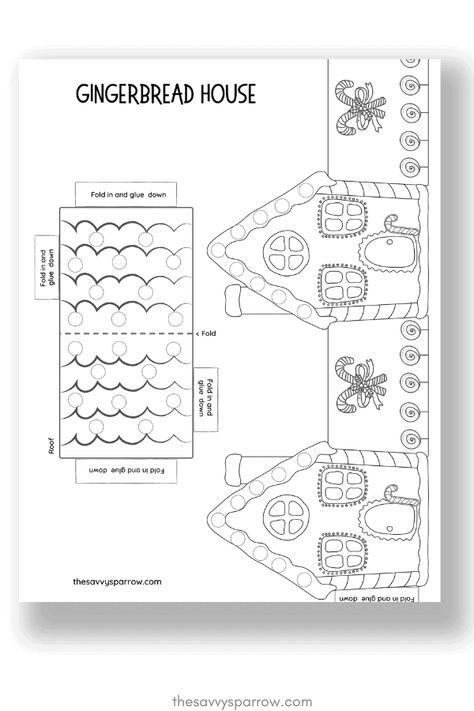 Need easy Christmas crafts for kids to make this year? These cute gingerbread house crafts are perfect Christmas crafts for preschoolers or elementary school aged kids. Just print the free printable gingerbread house template, color, cut the houses out, and glue them together! So cute and easy! Gingerbread House Template Printable, Easy Gingerbread House, Gingerbread House Craft, Gingerbread House Template, Easy Gingerbread, Hansel Y Gretel, Gingerbread Crafts, House Template, House Crafts