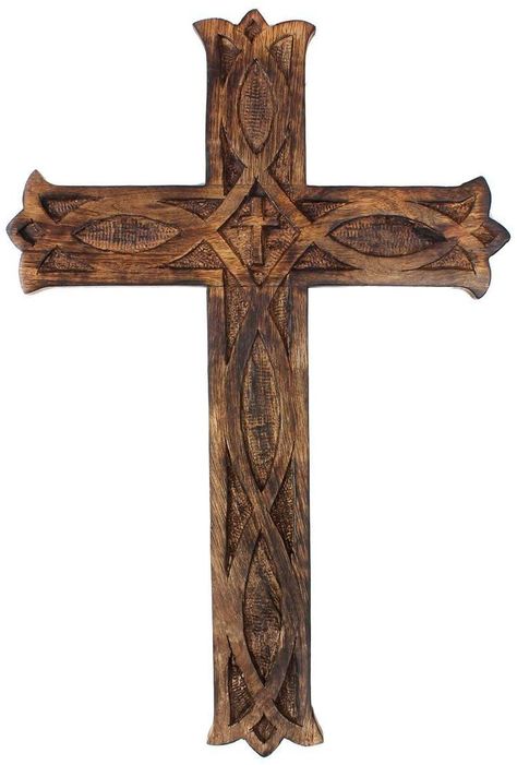 Wood Wall Cross, Home Living Room Decor, Catholic Crucifix, Catholic Cross, Wall Cross, The Cross Of Christ, Wooden Wall Hangings, Wood Crosses, Wooden Cross