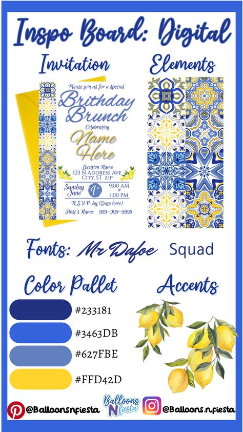 Amalfi Coast Theme Invitation, Tuscan Birthday Party Ideas, Bridal Shower Greece Theme, Mediterranean Party Decor Ideas, Mediterranean Birthday Party Theme, Inspo Board Ideas, Mediterranean Party Decor, Mediterranean Theme Party, Capri Theme Party