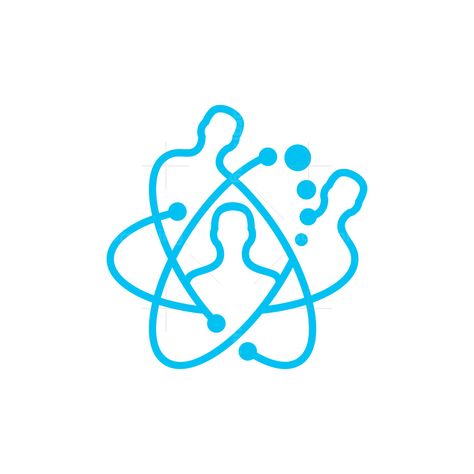 Nuclear People Logo. Nuclear People Logo for sale. Design with nuclear clean lines and silhouettes of people, having interconnectedness or cooperation in the nuclear or scientific fields. Suitable for businesses in technology Scientific Logo Design, Scientific Logo, Cooperation Logo, Silhouettes Of People, Nuclear Radiation, Power Logo, People Logo, Silhouette People, Social Experiment