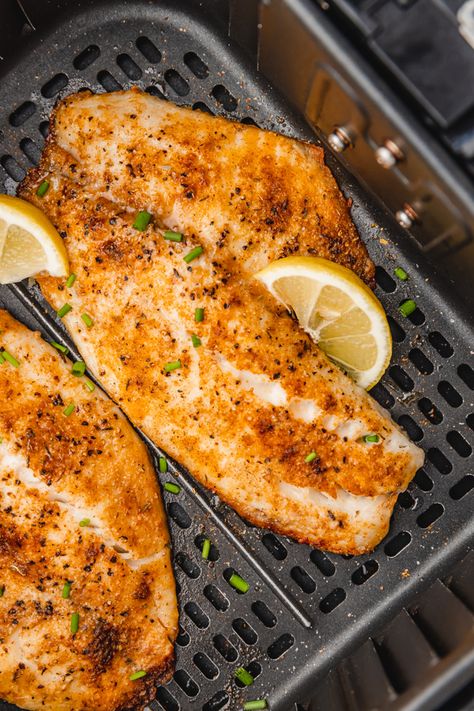 Tilapia From Frozen, Air Fryer Fish From Frozen, Fish In Air Fryer Tilapia, How To Cook Tilapia In Air Fryer, How To Cook Frozen Tilapia, How To Cook Frozen Talipia, Frozen Catfish In Air Fryer, Talpia Fish Air Fryer, Frozen Talipia Recipes Airfryer