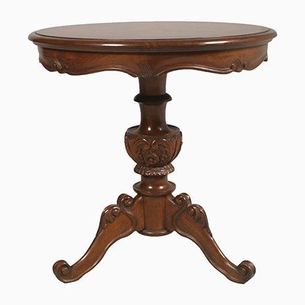 Style: Baroque
Design Period: 1920 to 1949
Country of Manufacture: Italy
Materials: Burl, Walnut
Color: brown
Dimensions: Width: 53, Depth: 53, Height: 53, Diameter: 53 Round Centre Table, Wooden Living Room Furniture, Round Center Table, Wood Cafe, Antique Coffee Tables, Vintage Furniture Design, Victorian Table, Centre Table, Vintage Side Table