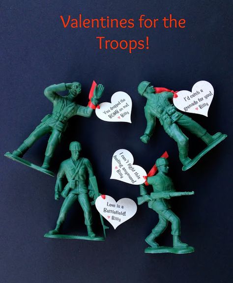 Army Men Crafts, Men Valentines, Happy Hearts Day, Heart Day, My Funny Valentine, Valentines School, Army Men, Valentine Box, Valentine Day Crafts