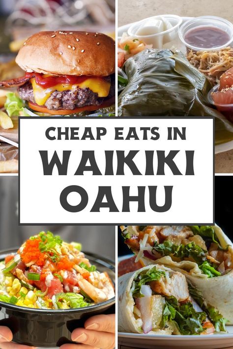 Cheap Eats Honolulu, Places To Eat In Waikiki, Best Food Oahu, Where To Eat In Oahu, Places To Eat In Oahu Hawaii, Oahu Hawaii Restaurants, Best Food In Oahu Hawaii, Oahu Food Guide, Best Restaurants In Oahu