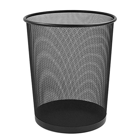 ZYBUX - Circular Mesh Wastebasket Trash Can, Waste Basket Garbage Can Bin for Bathrooms, Kitchens, Home Offices, Dorm... Dorm Room Supplies, Bedroom Trash Can, Metal Net, Bathroom Trash Can, Desk In Living Room, Kitchen Trash Cans, Interlaken, Kitchen Bin, Winterthur