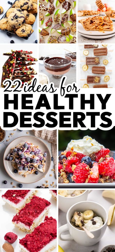 Quick Healthy Desserts – Here you will find some fan-favorite healthy desserts that are sure to satisfy your sweet tooth. These quick and easy healthy treats are perfect for the whole family. Healthy snacks, healthy dessert recipes, healthy treats, healthy sweets. Desserts That Are Healthy, Healthy Homemade Treats, Simple Healthy Sweet Treats, Healthy Gut Desserts, Healthy Sweets Alternatives, Healthier Birthday Desserts, Healthy Replacements For Sweets, Easy To Make Healthy Desserts, Heart Health Desserts