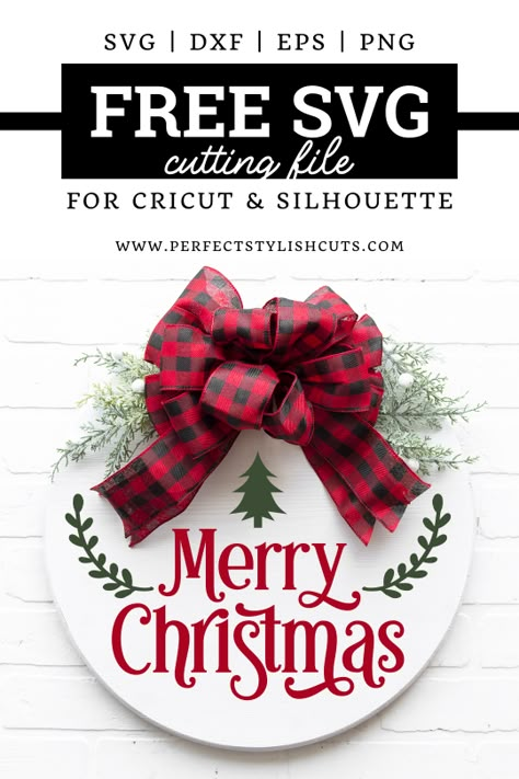 FREE Merry Christmas Door Hanger SVG File Free Christmas Wreath Svg Files For Cricut, Christmas Wreath With Sign, Christmas Door Sign Ideas, Joy Svg Free, Christmas Memorial Lanterns, Christmas Svg Files Free, Christmas Ornaments Svg, Christmas Door Hangers, Free Christmas Svg