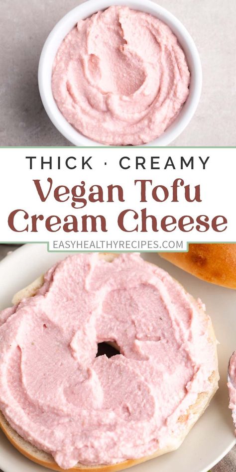 Creamy, rich, and made with as few as 5 ingredients, this vegan tofu cream cheese is the very best plant-based alternative for spreads, dips, and frostings. Nut free, dairy free, gluten free, and keto-friendly, not to mention super easy to make and totally customizable. I’ve included 4 of my favorite vegan cream cheese flavors to get you started! Homemade Vegan Cream Cheese, Tofu Cream Cheese Recipe, Vegan Cream Puffs, Vegan Strawberry Cream Cheese, Cream Cheese Flavors, Shredded Cheese Recipes, Vegan Crema, Vegan Cheese Recipe, Vegan Cream Cheese Recipe