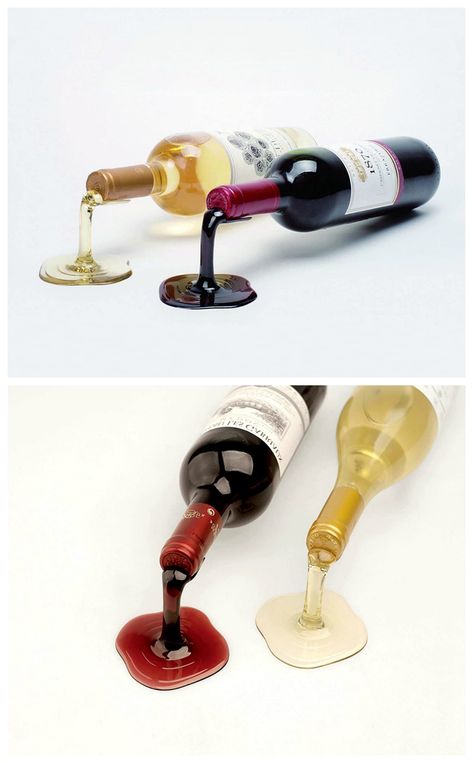 UNIQUE WINE RACK - This mini wine rack is a fun and creative way to display your wine. A perfect design that gives your guests a unique surprise. #affiliatelink Wine Display Design, Cool Wine Racks, Wine Rack Inspiration, Unique Wine Rack, Wine Bottle Holder Wall, Wine Gadgets, Wine Bottle Stand, Vintage Wine Bottle, Wine Stand