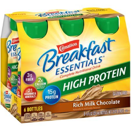 Carnation Breakfast Essentials, High Protein Drinks, Breakfast Essentials, Saturated Fats, Protein Mix, Ready To Drink, Nutrition Drinks, Granola Cereal, Complete Nutrition