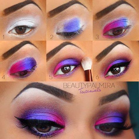 Rainbow Eyeshadow Eye Makeup ❤ | Source: Unknown 80s Eye Makeup, Urban Decay Electric Palette, Rainbow Eyeshadow, Make Up Studio, 80s Makeup, Drag Make-up, Pretty Eye Makeup, Pride Makeup, Eye Makeup Steps