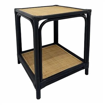 Search Results Black And Rattan, Potted Boxwood, Blacksburg Virginia, Ohio House, Black End Tables, Rattan Side Table, Color Personality, Plant Ideas, Rustic Materials