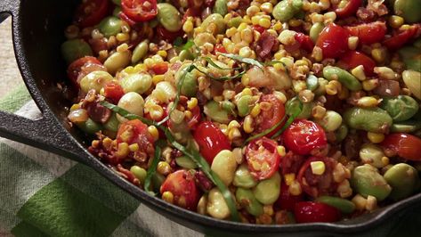 Super Simple Succotash Recipe | Nancy Fuller | Food Network Farmhouse Rules Recipes, Succotash Recipe, Nancy Fuller, Food Network Canada, Vegetable Sides, Veggie Sides, Yummy Sides, Vegetable Side Dishes, Vegetable Dishes