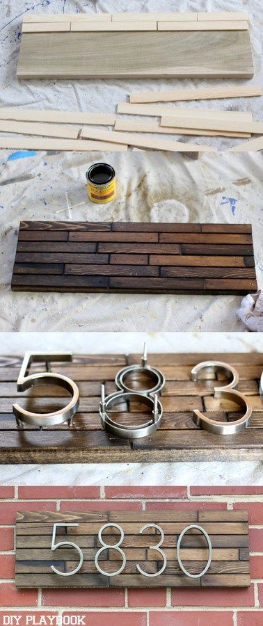 Make this DIY modern address plate for less than $30! Such an easy way to make the outside of your home look a little better. Gotta love some curb appeal! Address Plate, Diy Playbook, Decor Ikea, Budget Apartment, Apartment Budget, Diy Home Decor On A Budget, Simple Bathroom, Design Del Prodotto, Decor Guide