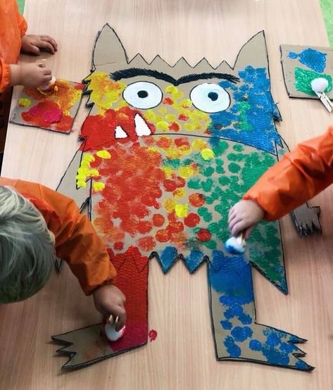 Ms. Martina Mifsud | Kinder 2.1 Colour Monster, Monster Nursery, Emotions Preschool, Monster Activities, Feelings Activities, Emotions Activities, Eyfs Activities, Monster Crafts, Tub Bathroom