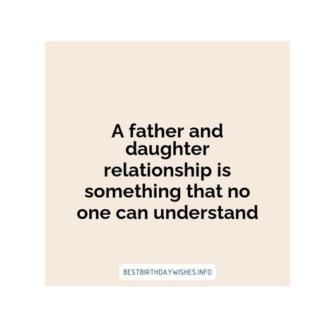 The bond between a father and daughter is like no other. To honour this special connection, we have gathered the most heartwarming quotes about the fa... | # #BirthdayWishes Check more at https://www.ehindijokes.com/quotes-for-father-daughter-bond/ Father Daughter Bond Quotes, Protective Father Quotes, Father Daughter Bond, Gunnery Sergeant, Heartwarming Quotes, Bond Quotes, Heart Warming Quotes, Father And Daughter, Father Quotes