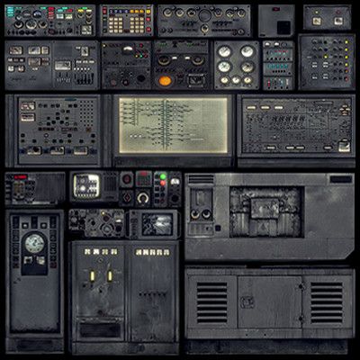 Sci Fi Props, Hard Surface Modeling, Spaceship Interior, Control Room, Sci Fi Environment, 타이포그래피 포스터 디자인, Control Panels, Vintage Electronics, Retro Futurism