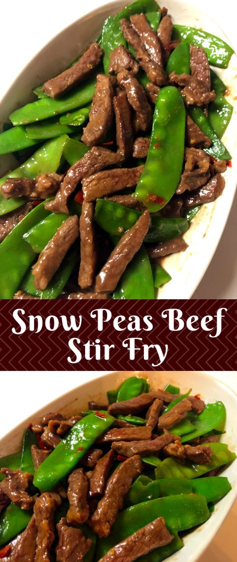 Beef And Snow Peas, Snow Peas Stir Fry, Beef With Snow Peas, Snow Peas Recipe, Simple Stir Fry, Snow Pea, Beef Stir Fry Recipes, Asian Stir Fry, Asian Beef