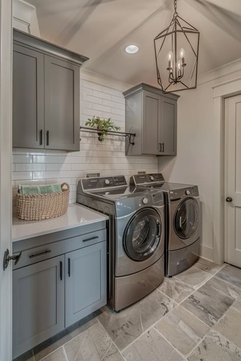 32 Best Laundry Room Layout Ideas for Every Home Laundry Room And Pantry Ideas, Upscale Laundry Room, Laundry Room Design Farmhouse, Laundry Room Design Top Loader Layout, Landry Designs Room, Laundry Room Ideas Top Loader Layout, Laundry Room Wall Ideas, Pantry And Laundry Room Combo Layout, Cabinets In Laundry Room