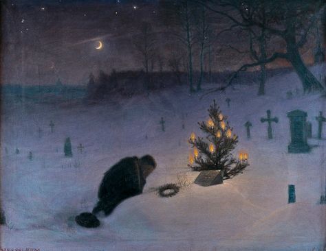 Classical Art, Christmas Paintings, Pics Art, Pretty Art, Christmas Eve, The Snow, Dark Art, Dark Fantasy, Classic Art