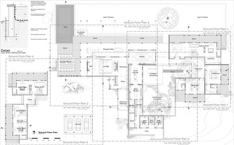 Gallery of Mabote House / Nicholas Plewman Architects - 9 Lodge Floor Plans, House Plans South Africa, South African Homes, African House, Building Layout, Mansion Floor Plan, Glass Extension, Air Bnb, Beautiful House Plans