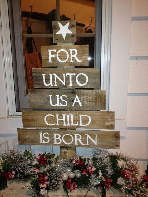 how to make this festive season the most bonding for you and your family. I hope you get some inspiration from these ideas, and that implementing them bonds your family closer together! Porch Christmas Tree, Church Christmas Decorations, Diy Baskets, Pallet Christmas, Porch Christmas, Christmas Porch Decor, Christmas Tree Painting, Christmas Decorations Diy Outdoor, Diy Outdoor Decor