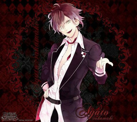 Diabolik Lovers Ayato, Diabolik Lovers Wallpaper, Ayato Kirishima, Ayato Sakamaki, Black Butler Anime, Butler Anime, Vampire Knight, Diabolik, Diabolik Lovers