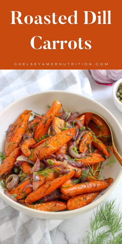 Roasted dill carrots Best Carrot Recipe, Dill Carrots, Eat To Live Diet, Caramelized Carrots, Carrot Recipe, Roasted Carrots Recipe, Dill Recipes, Kitchen Aid Recipes, Roasted Chicken And Potatoes