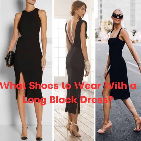 What Shoes to Wear With a Long Black Dress? Best Buying Checklist Heels To Wear With Black Dress, Black Dress With Colored Heels, Black Formal Dress Short, What Shoes To Wear, Snake Print Shoes, Red Wrap Dress, Formal Parties, Leopard Print Shoes, Black Dress Formal