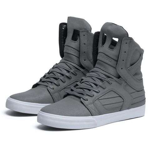 SUPRA SKYTOP II Shoe | GREY WAXED CANVAS TUF | Official SUPRA Footwear... ($148) ❤ liked on Polyvore featuring shoes, sneakers, supras, zapatos, supra footwear, grey sneakers, gray sneakers, supra shoes and gray shoes Supra Shoes Men, Supra Sneakers, Supra Skytop, Hipster Shoes, Mens Sport Sneakers, Supra Shoes, Lightweight Shoes, White Sneakers Men, Mirror Artwork