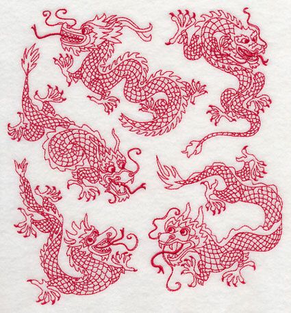 Chinese Dragon Medley - Embroidered Decorative Absorbent White Cotton Flour Sack Towel or Linen Tea Towel by EmbroideredbySue on Etsy https://www.etsy.com/listing/198968047/chinese-dragon-medley-embroidered Korean Pottery, Chinese Dragons, Dragon Embroidery, Freestanding Lace Embroidery, Dragon Pattern, Linen Tea Towel, Flour Sack Towels, Free Machine Embroidery Designs, Free Machine Embroidery